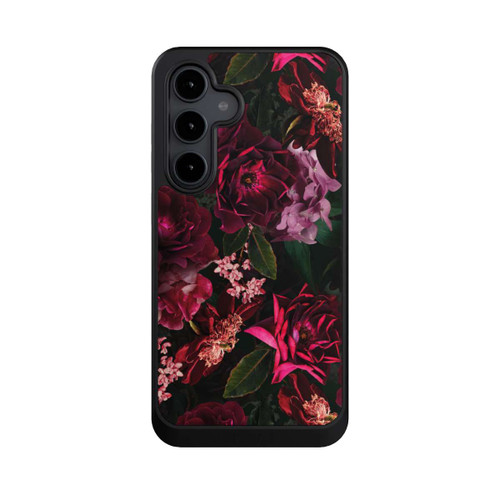 Samsung Galaxy S24 FE 5G NIVOcore Dark Romantiv Red and Pink Peonies Flowers