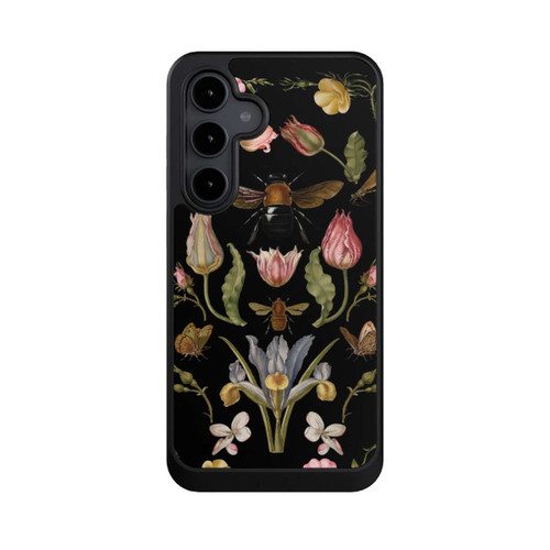 Samsung Galaxy S24 FE 5G NIVOcore Wildblumen und Biene Schwarz