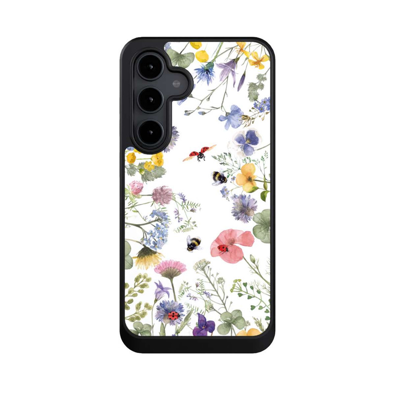 Galaxy S24 FE NIVOcore Bunte Frühlingsblumen und Bienen