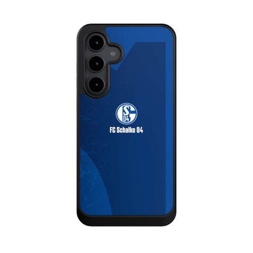Samsung Galaxy S24 FE 5G NIVOcore Schalke 04 Blauer Hintergrund Mit Logo
