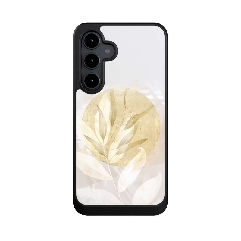 Galaxy S24 FE NIVOcore Boho Gold Blumen Kunst