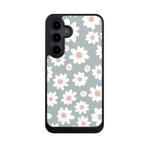 Samsung Galaxy S24 FE 5G NIVOcore Daisy Flower Seamless Pattern Green