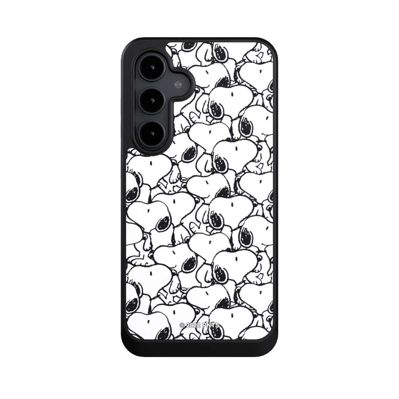 Galaxy S24 FE NIVOcore Snoopy Muster Schwarz und Weiß
