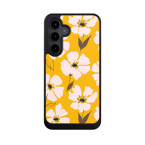 Samsung Galaxy S24 FE 5G NIVOcore Blumenwiese auf Gelb Ocker