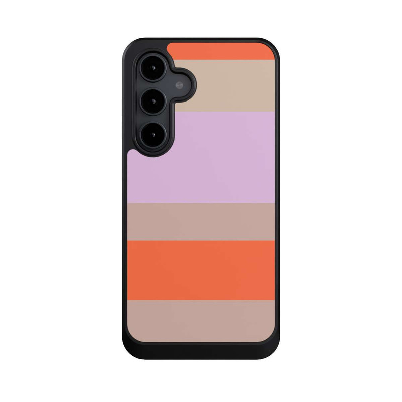 Galaxy S24 FE NIVOcore Moca Lila Orange Stripes