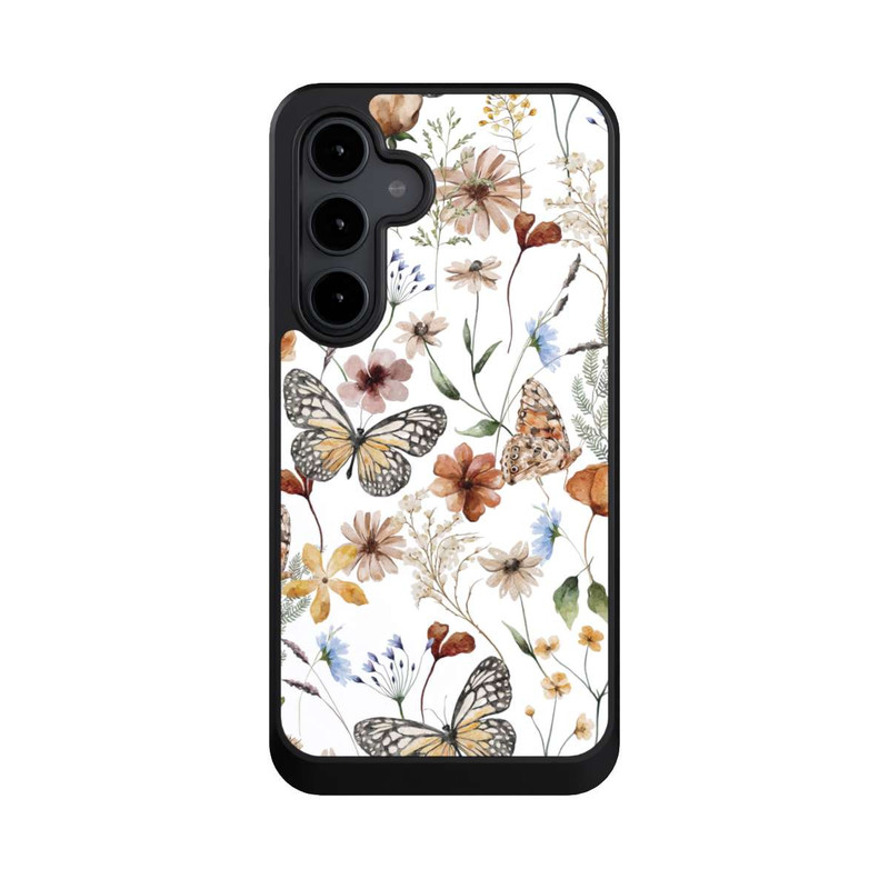 Galaxy S24 FE NIVOcore Wildflowers and Butterflies Pattern