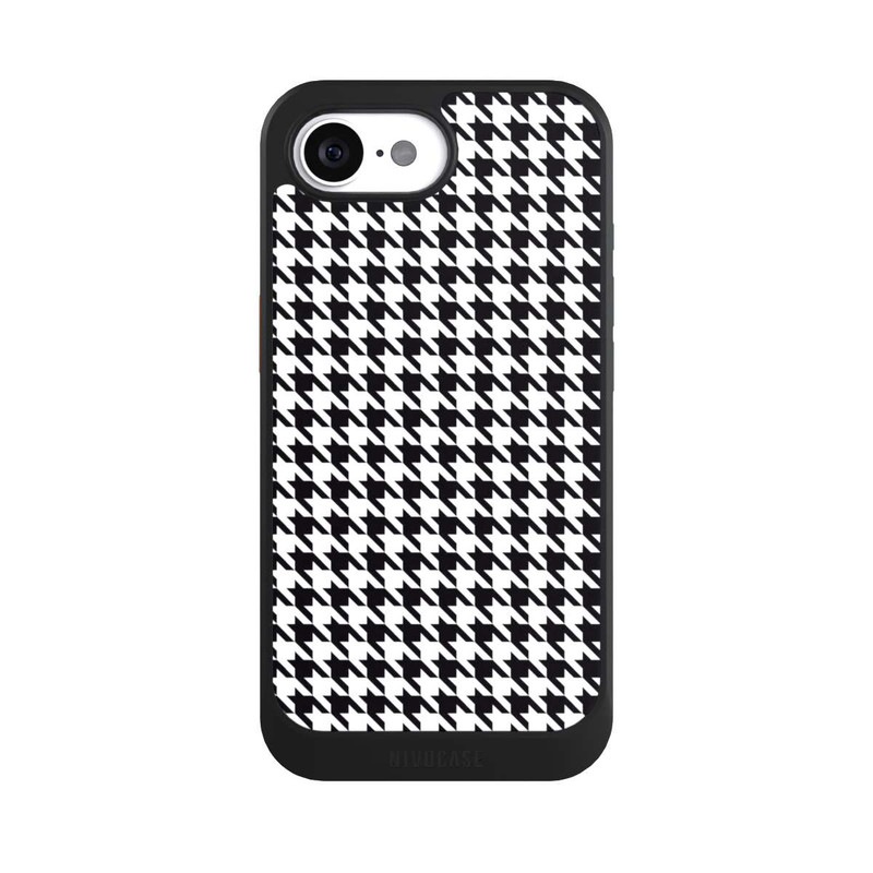 iPhone 16e NIVOcore Houndstooth black-white