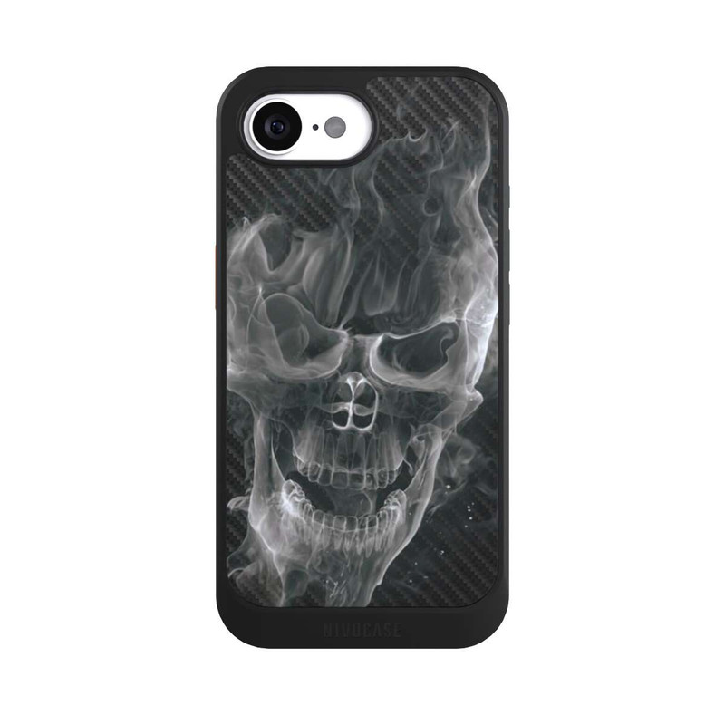 iPhone 16e NIVOcore Smoke Skull Carbon
