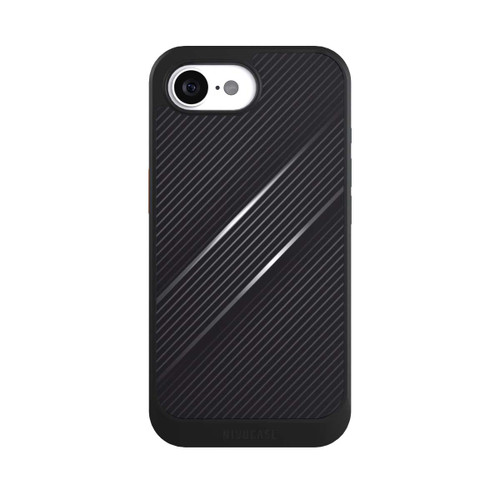 Apple iPhone 16e NIVOcore Lignes Aspect Fibre de Carbone