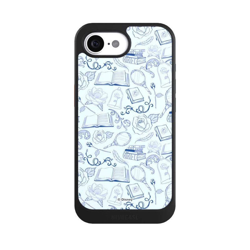 iPhone 16e NIVOcore Beauty and Beast Pattern Blue