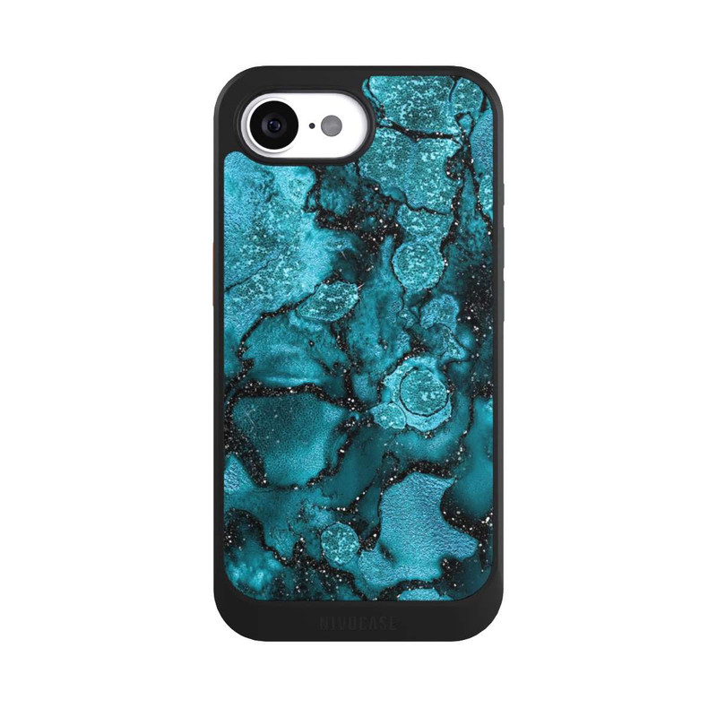 iPhone 16e NIVOcore Paillettes Bleues