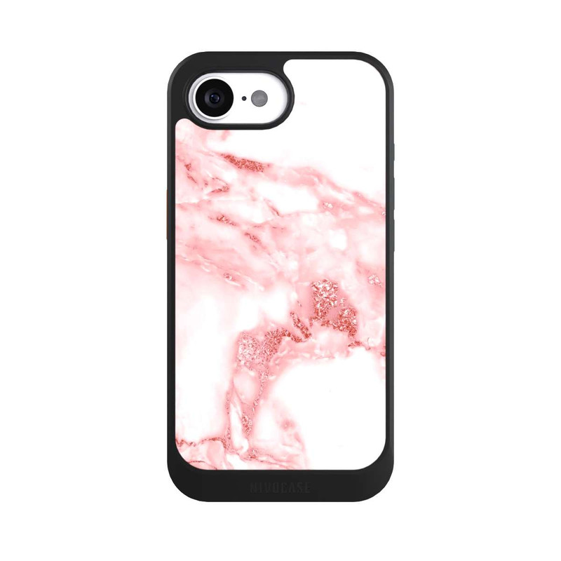 iPhone 16e NIVOcore Marbre Rose et Blanc