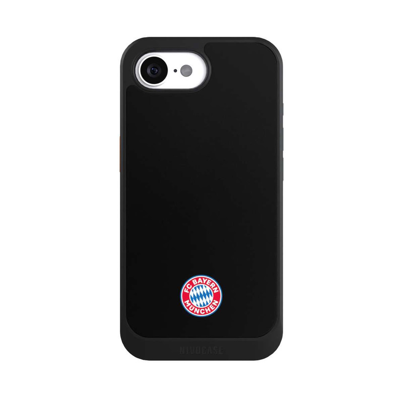 iPhone 16e NIVOcore Classic FCB Logo - colorful on black