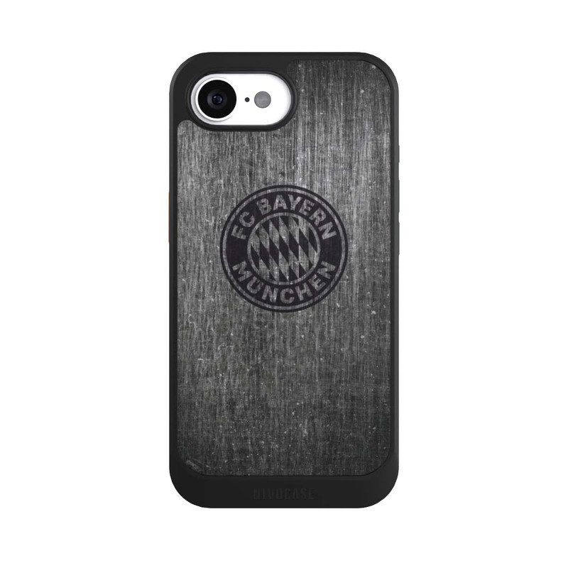 iPhone 16e NIVOcore Metalllook FCB Logo einfarbig