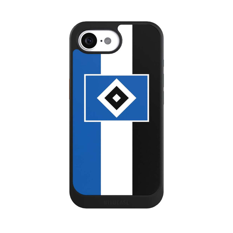 iPhone 16e NIVOcore HSV rayures - bleu-blanc-noir