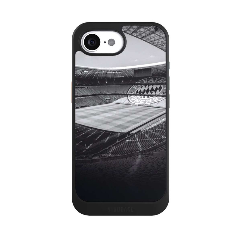 iPhone 16e NIVOcore Stadion FC Bayern - Black White