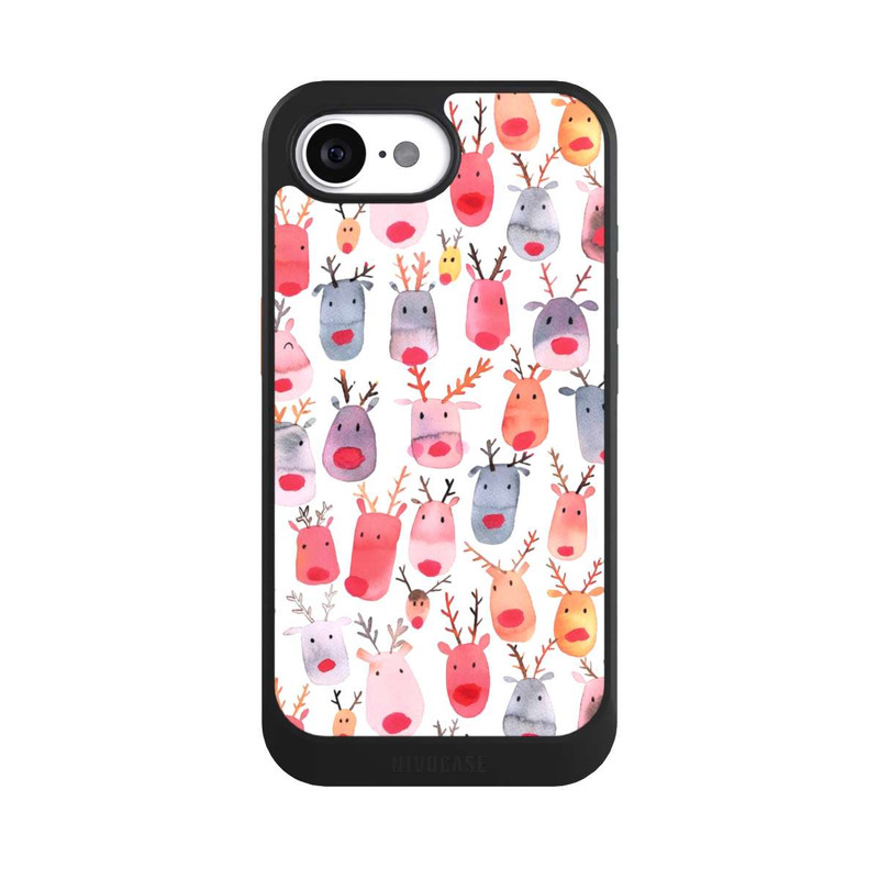 iPhone 16e NIVOcore Aquarelle de renne mignon