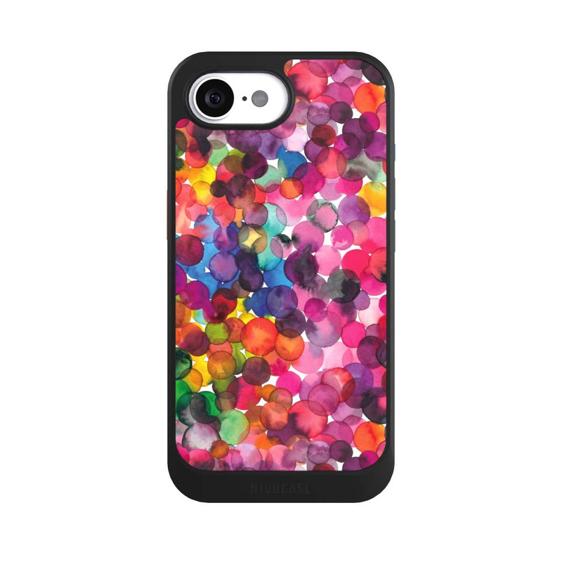 iPhone 16e NIVOcore Überlappende Aquarellpunkte