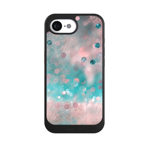 Apple iPhone 16e NIVOcore Turquoise Glamour Glitter Look