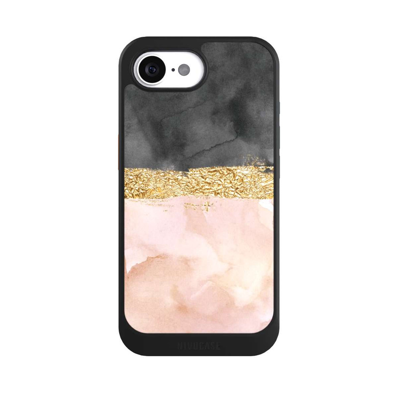 iPhone 16e NIVOcore Goldener Linien Look