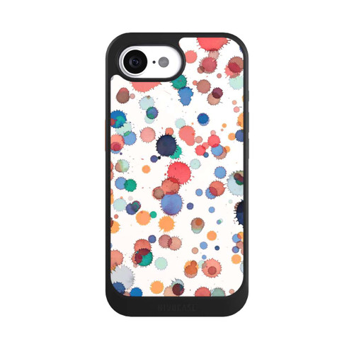 Apple iPhone 16e NIVOcore Tropfen Aquarell Textur Blau Gelb