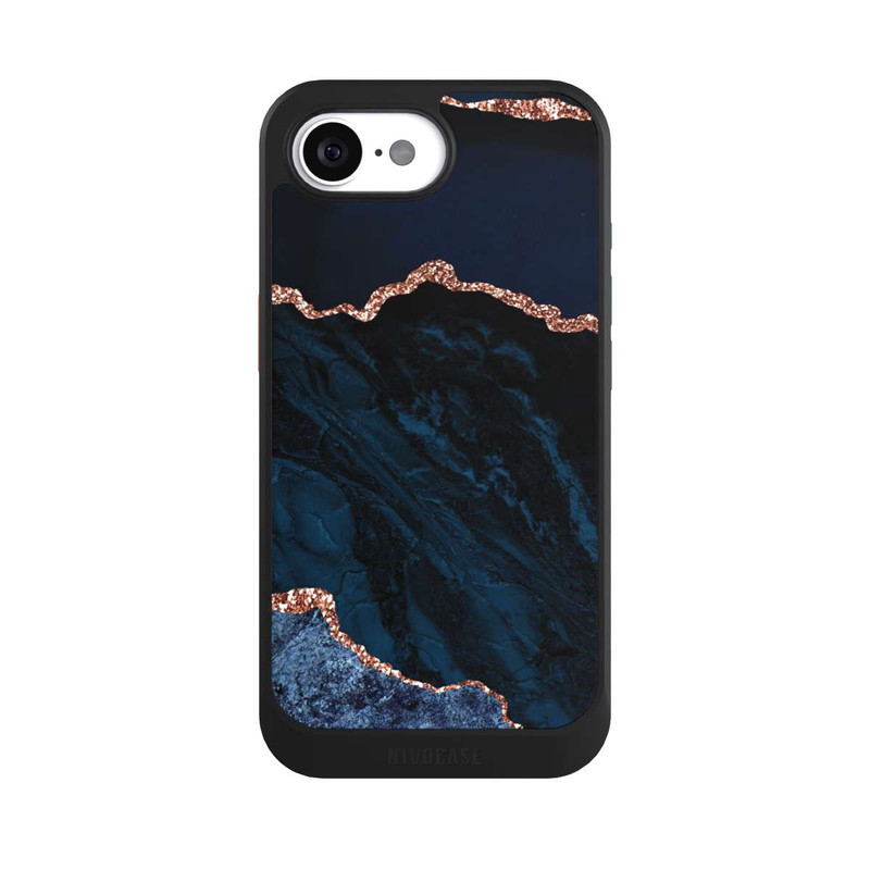 iPhone 16e NIVOcore Nacht Blau Marmor Landschaft