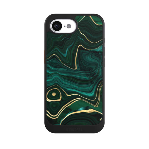 Apple iPhone 16e NIVOcore Malachite gold print
