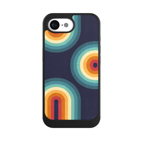 Apple iPhone 16e NIVOcore Double Rainbow on Blue