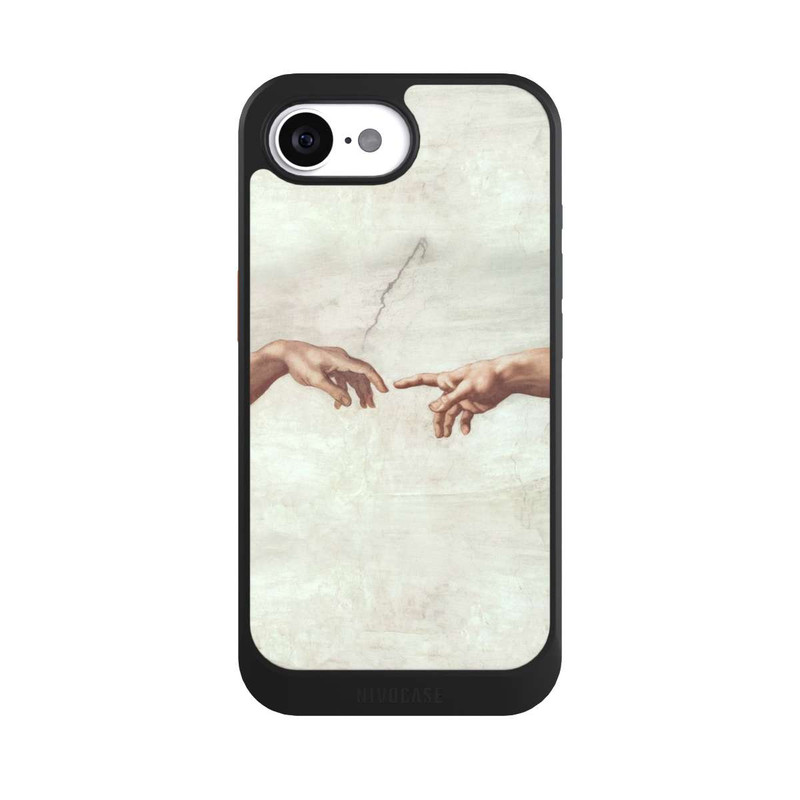 iPhone 16e NIVOcore Hands of God and Adam by Michelangelo Buonarroti