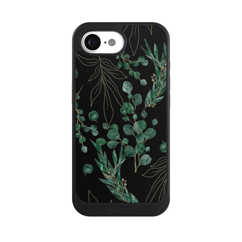 iPhone 16e NIVOcore Eucalyptus Leaves black