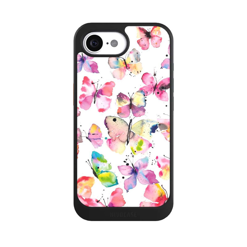iPhone 16e NIVOcore Aquarell Frühlingsschmetterlinge