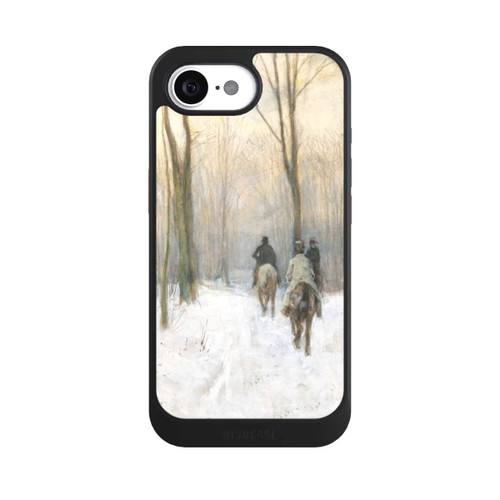 Apple iPhone 16e NIVOcore Reiter im Schnee im Haager Wald