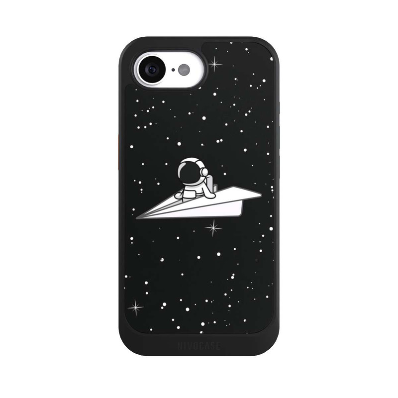 iPhone 16e NIVOcore Astronaut Paper Plane Comic