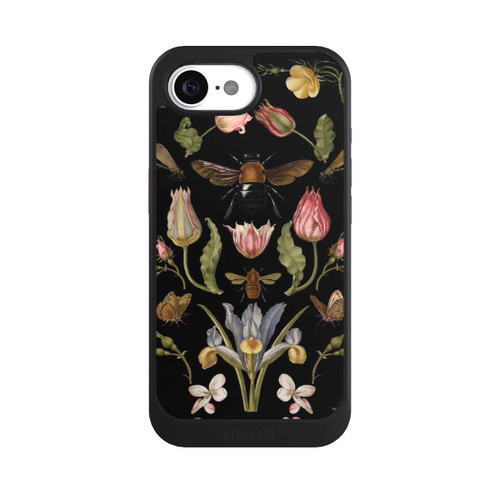 Apple iPhone 16e NIVOcore Wildblumen und Biene Schwarz