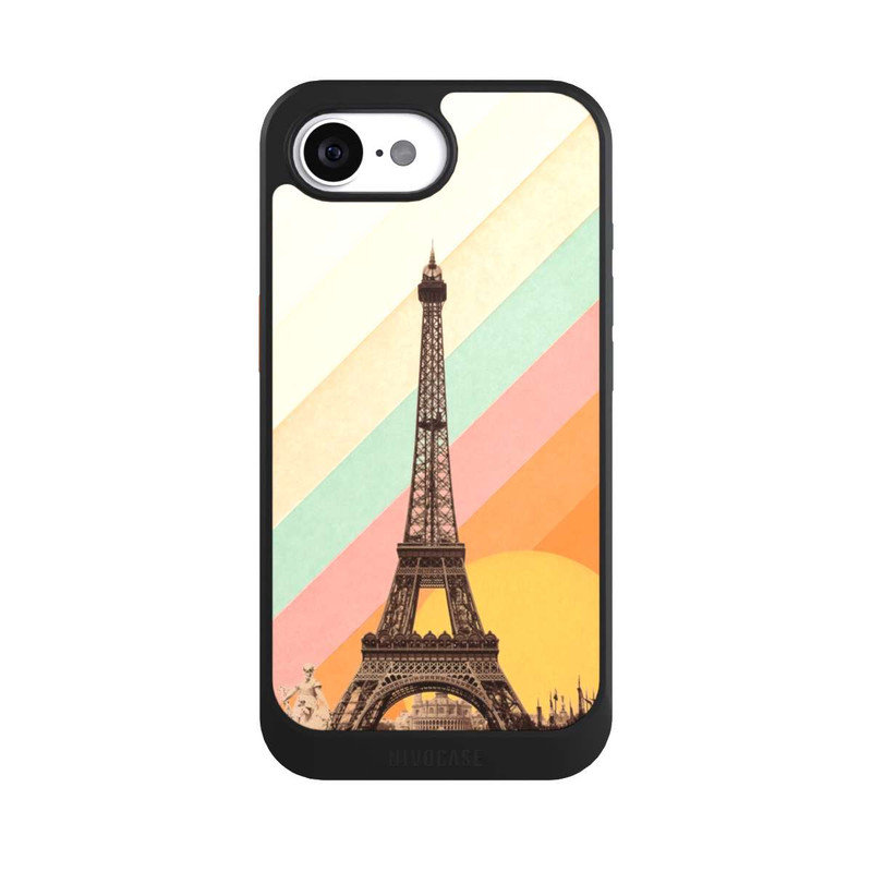 iPhone 16e NIVOcore Eiffelturm Regenbogen