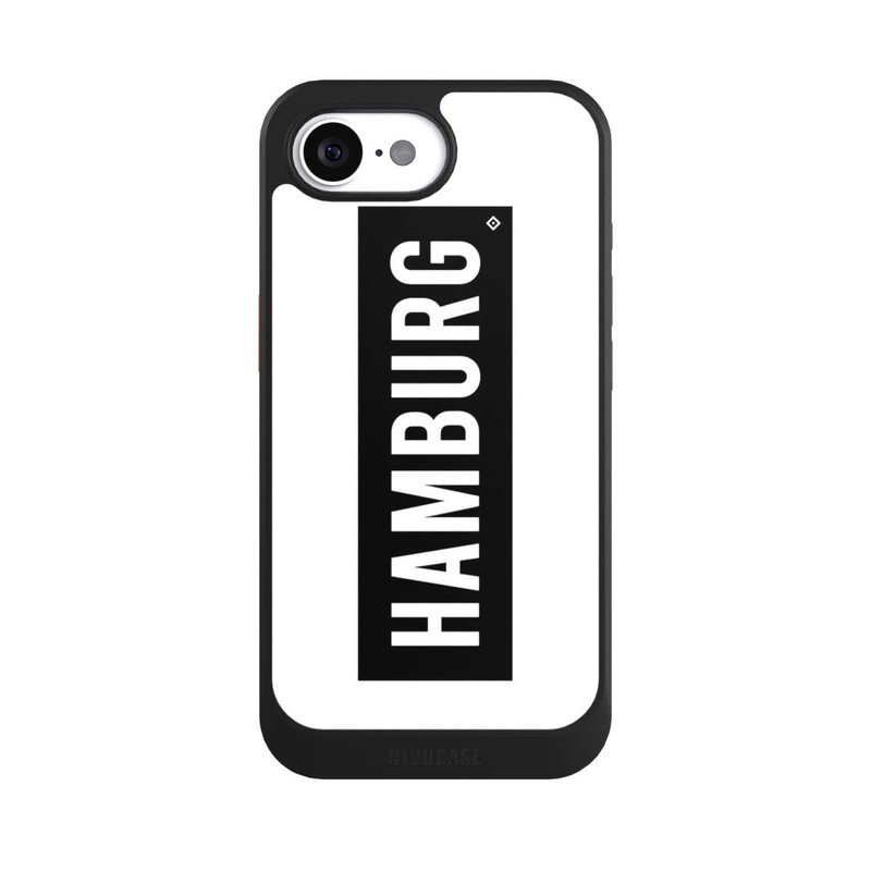 iPhone 16e NIVOcore HSV Hamburg Schwarz Weiss