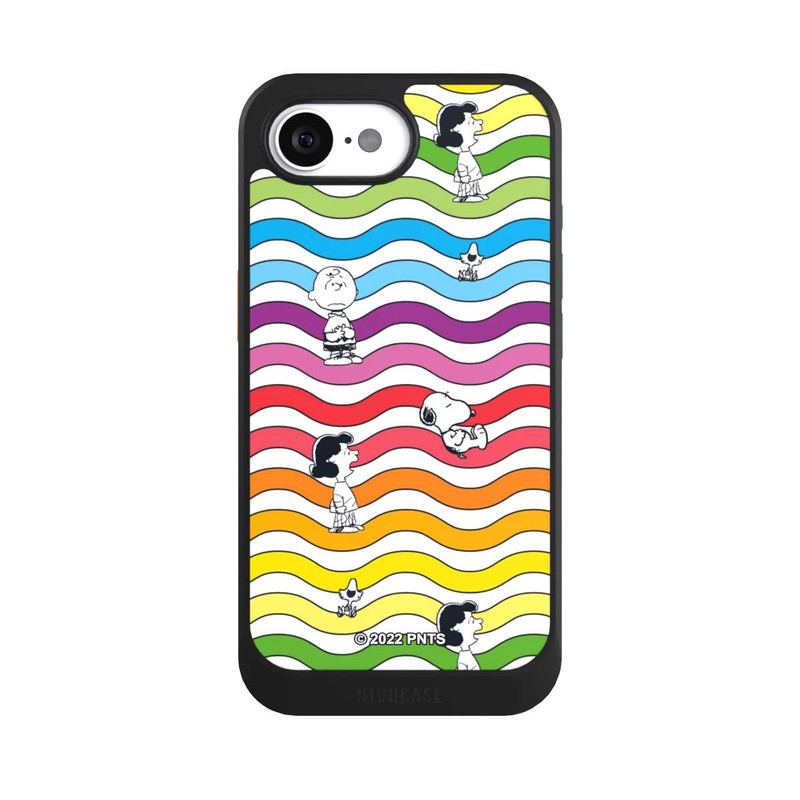 iPhone 16e NIVOcore Snoopy Pattern Rainbow