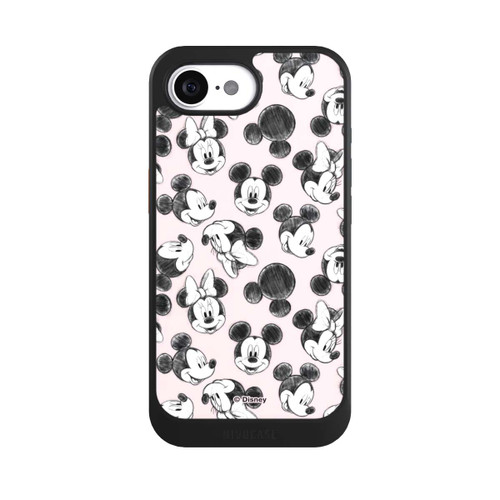 Apple iPhone 16e NIVOcore Minnie &amp; Mickey Viele Gesichter Pink