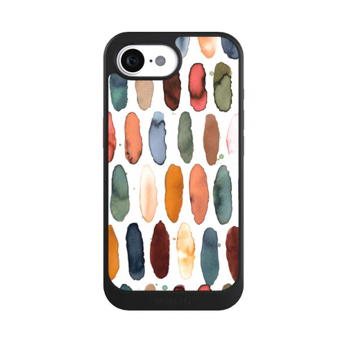 Apple iPhone 16e NIVOcore Watercolor Dashes Mineral Terracotta