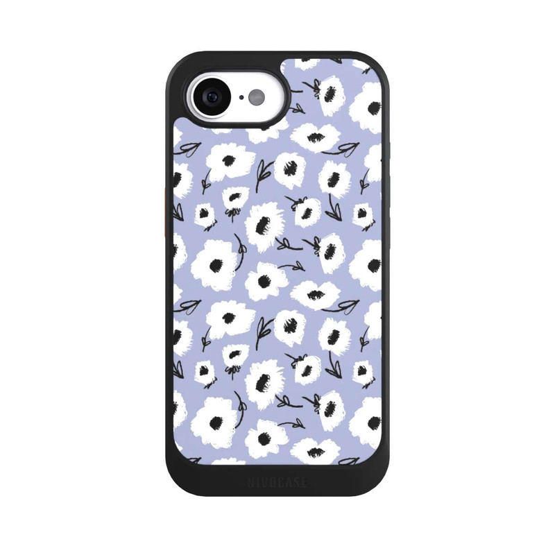 iPhone 16e NIVOcore Pattern Fleurs Lilas