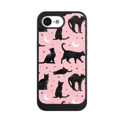 Apple iPhone 16e NIVOcore Lune &amp; Chats Fond Rose