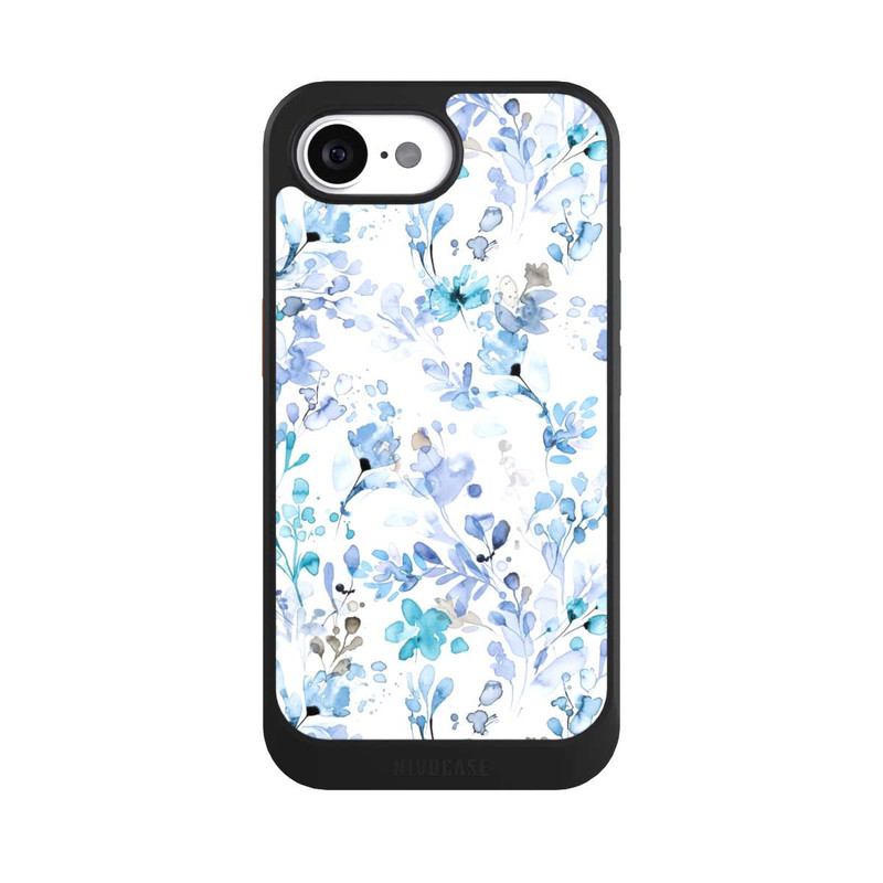 iPhone 16e NIVOcore Frühlingsunkraut blau
