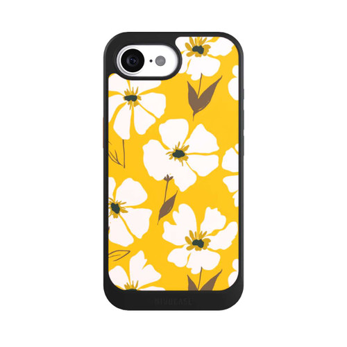 Apple iPhone 16e NIVOcore Blumenwiese auf Gelb Ocker