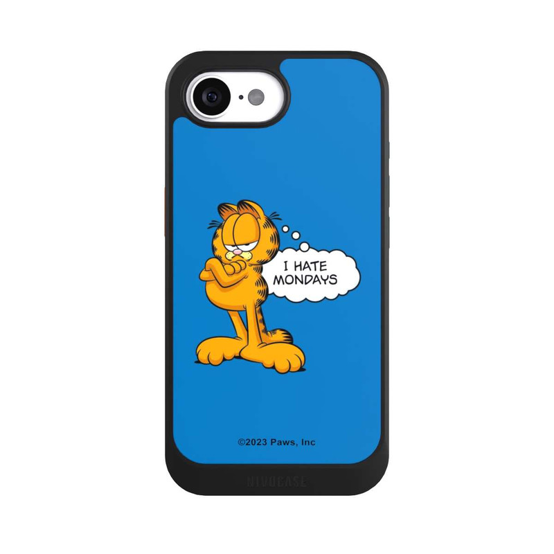 iPhone 16e NIVOcore Garfield I Hate Mondays Blau