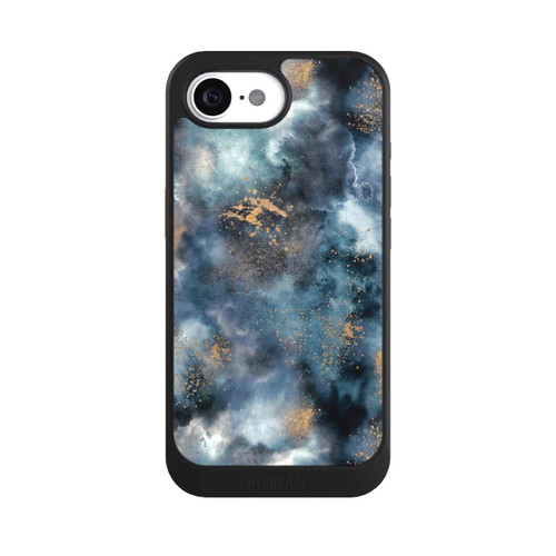 Apple iPhone 16e NIVOcore Smoky Marble Watercolor Navy