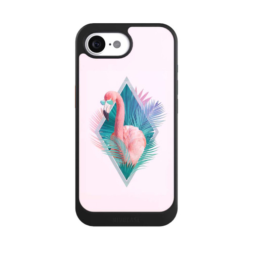 Apple iPhone 16e NIVOcore Tropical Leaves Flamingo
