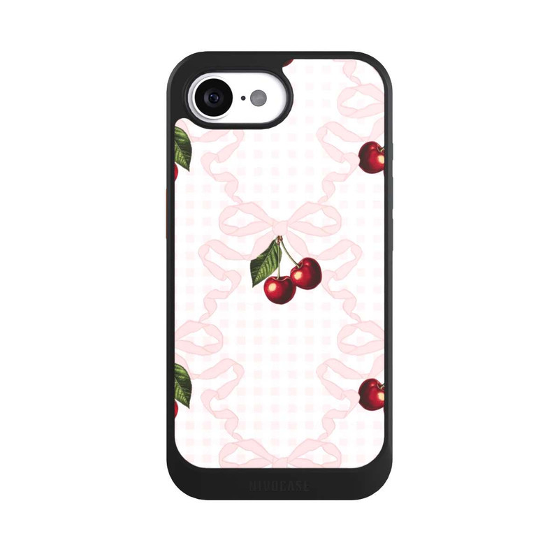 iPhone 16e NIVOcore Motif cerise rose
