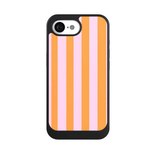 Apple iPhone 16e NIVOcore Orange Rosa Streifen