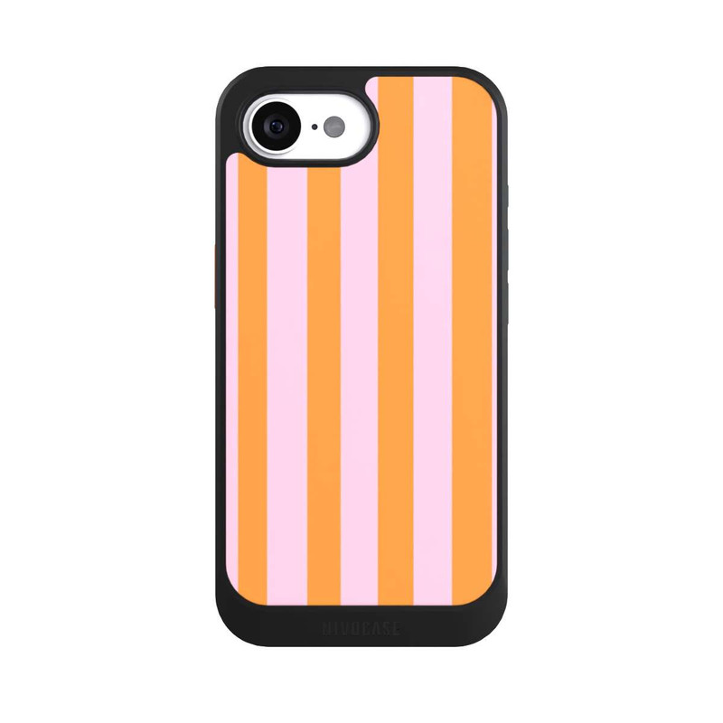 iPhone 16e NIVOcore Orange Rosa Streifen