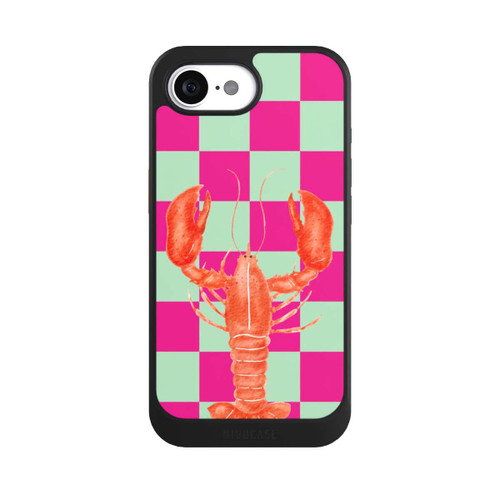 Apple iPhone 16e NIVOcore Pink Checkers Lobster